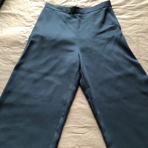 COS wide-leg silk pants